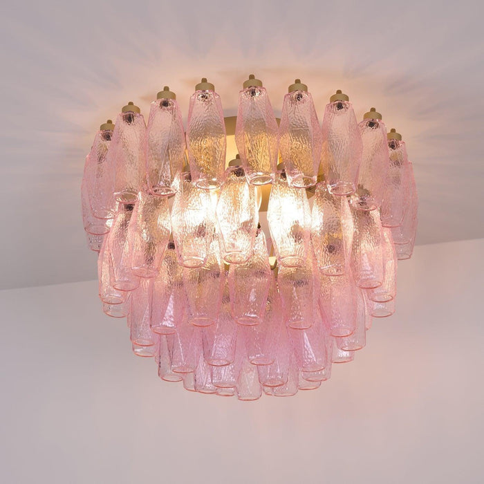 Poliedri Murano Pink Ceiling Light - DWHOME