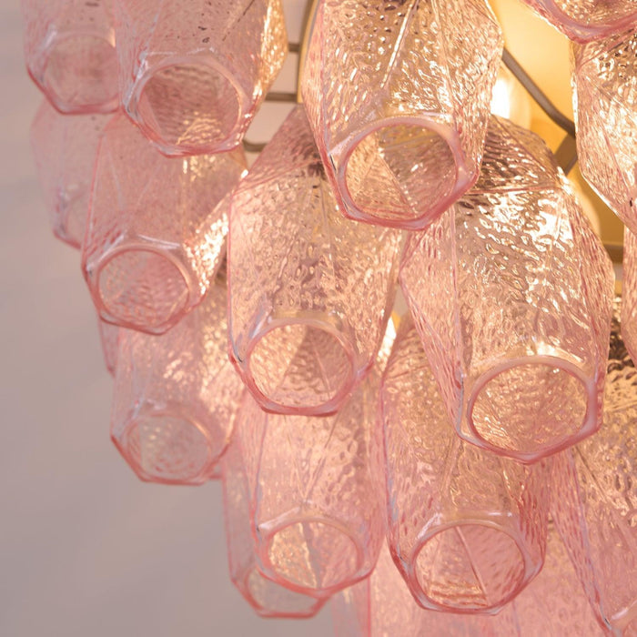 Poliedri Murano Pink Ceiling Light - DWHOME