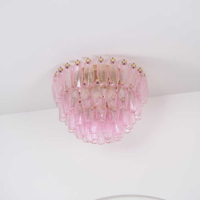 Poliedri Murano Pink Ceiling Light - DWHOME