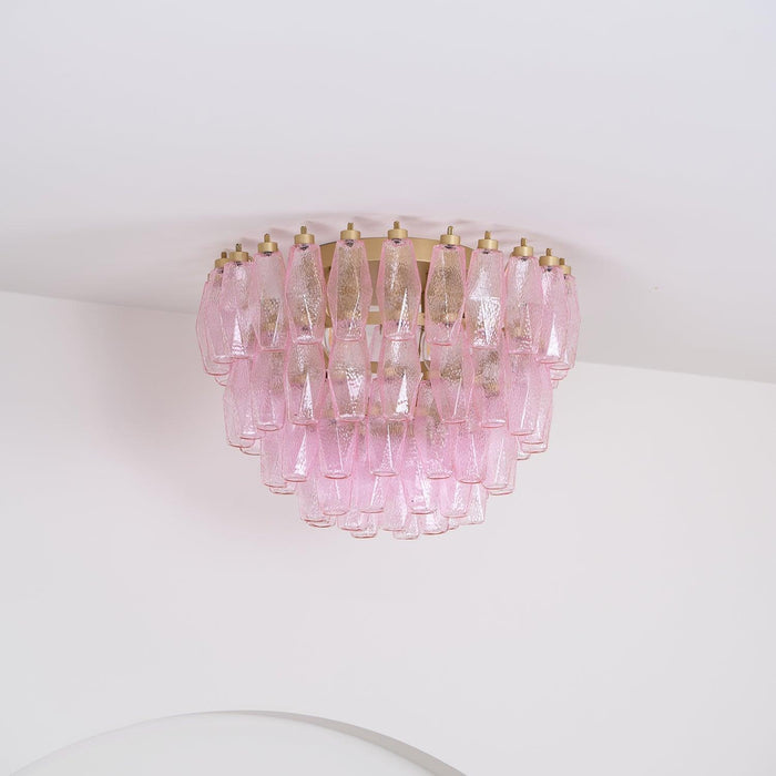 Poliedri Murano Pink Ceiling Light - DWHOME