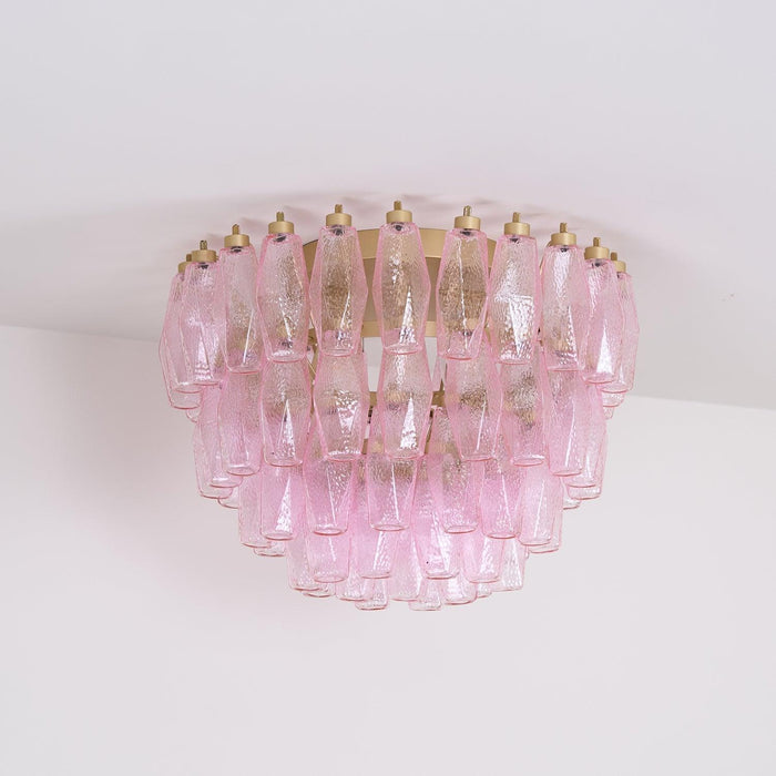 Poliedri Murano Pink Ceiling Light - DWHOME