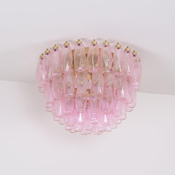 Poliedri Murano Pink Ceiling Light - DWHOME