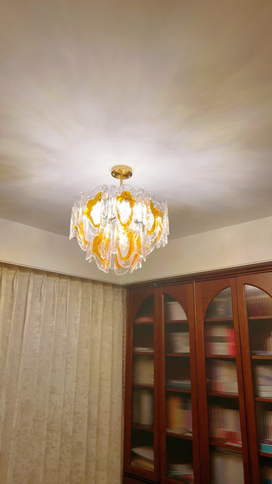 Poliedro Murano Glass Chandelier-DWHOME