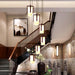 Polin Modern Over The Stairs Chandelier.