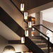 Polin Modern Over The Stairs Chandelier.