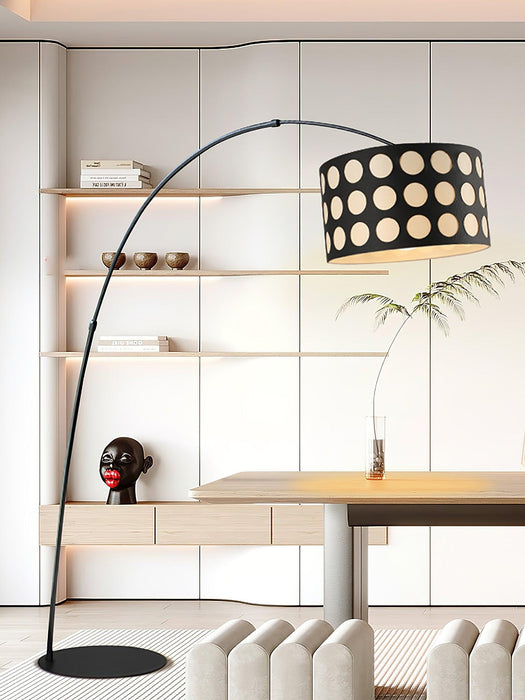 Polka Arc Fabric Floor Lamp.