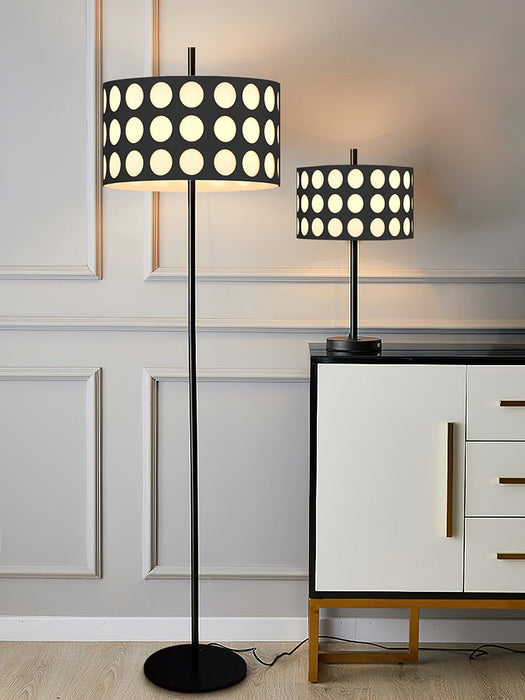 Polka Arc Fabric Floor Lamp.