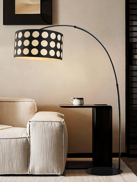 Polka Arc Fabric Floor Lamp.