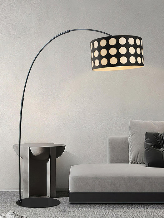 Polka Arc Fabric Floor Lamp.