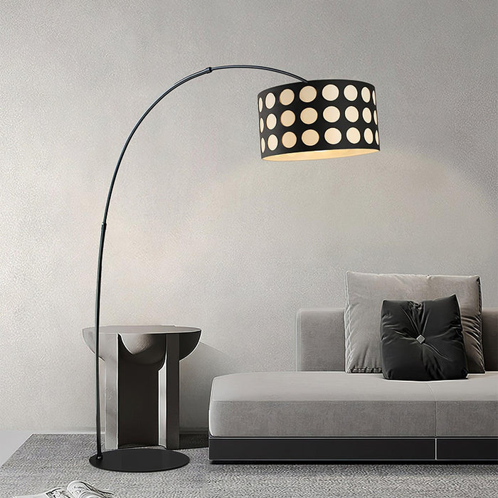 Polka Arc Fabric Floor Lamp.