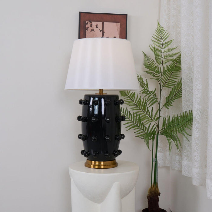 Polka Dot Porcelain Table Lamp-DWHOME