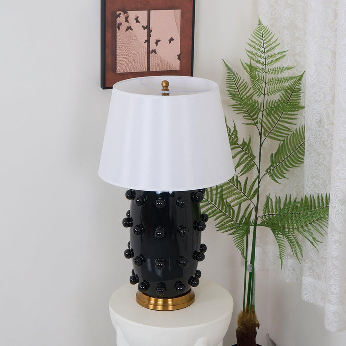 Polka Dot Porcelain Table Lamp-DWHOME