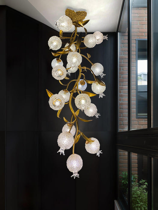 Pomegranate Brass Ceiling Lamp-DWHOME
