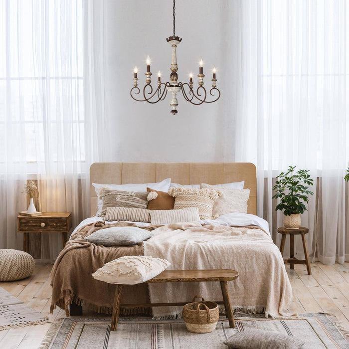 Poppe Wooden Chandelier-DWHOME