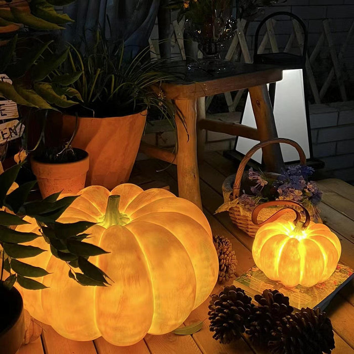 Portable Pumpkin Built-in Battery Table Lamp.