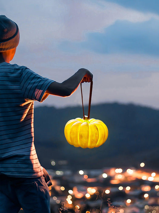 Portable Pumpkin Built-in Battery Table Lamp.