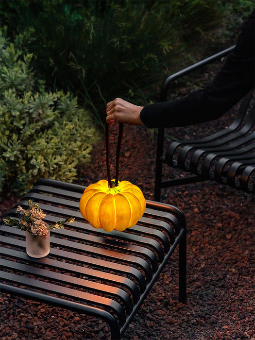 Portable Pumpkin Built-in Battery Table Lamp.