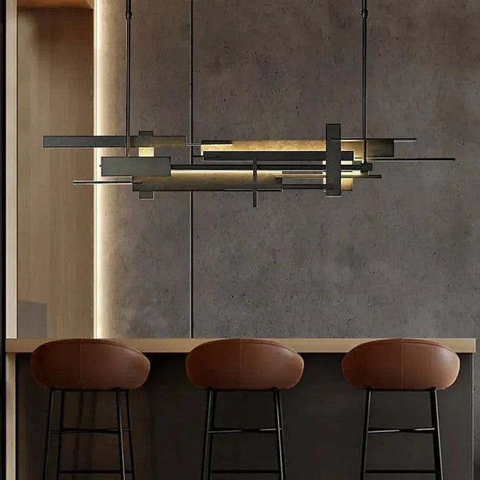 Postmodern Black Metal Chandelier-DWHOME