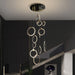 Primary Crystal 12 Rings Staircase Chandelier-DWHOME