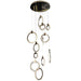 Primary Crystal 12 Rings Staircase Chandelier-DWHOME