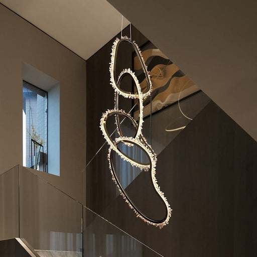 Primary Crystal 5 Rings Chandelier-DWHOME