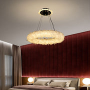 Primary Crystal Halo Modern Chandelier-DWHOME