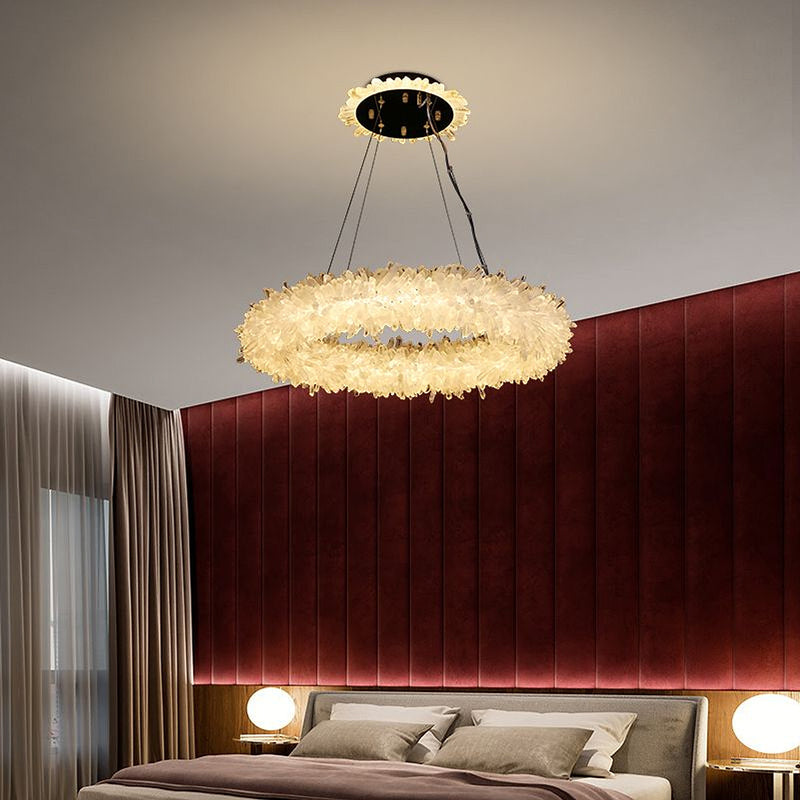 Primary Crystal Halo Modern Chandelier-DWHOME