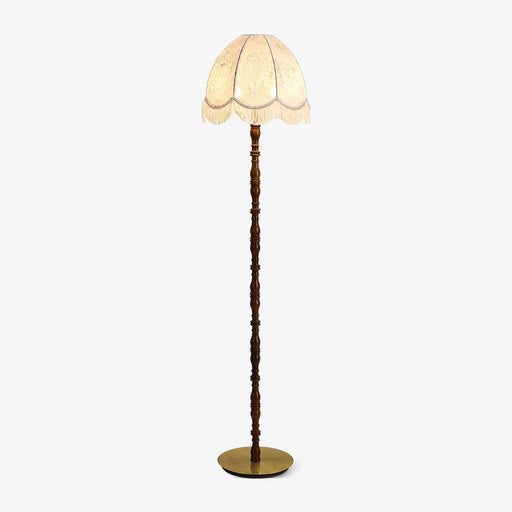 Printed Tassel Floor Lamp.