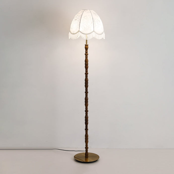 Printed Tassel Floor Lamp.