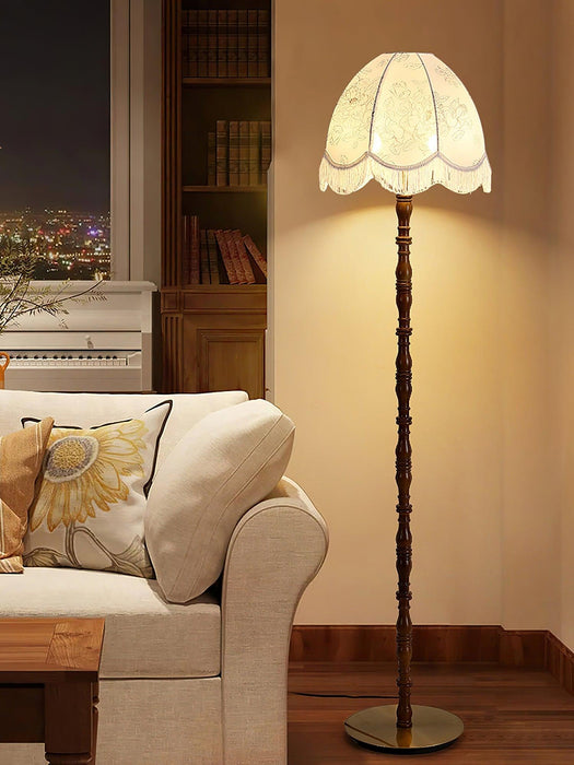 Printed Tassel Floor Lamp-DWHOME