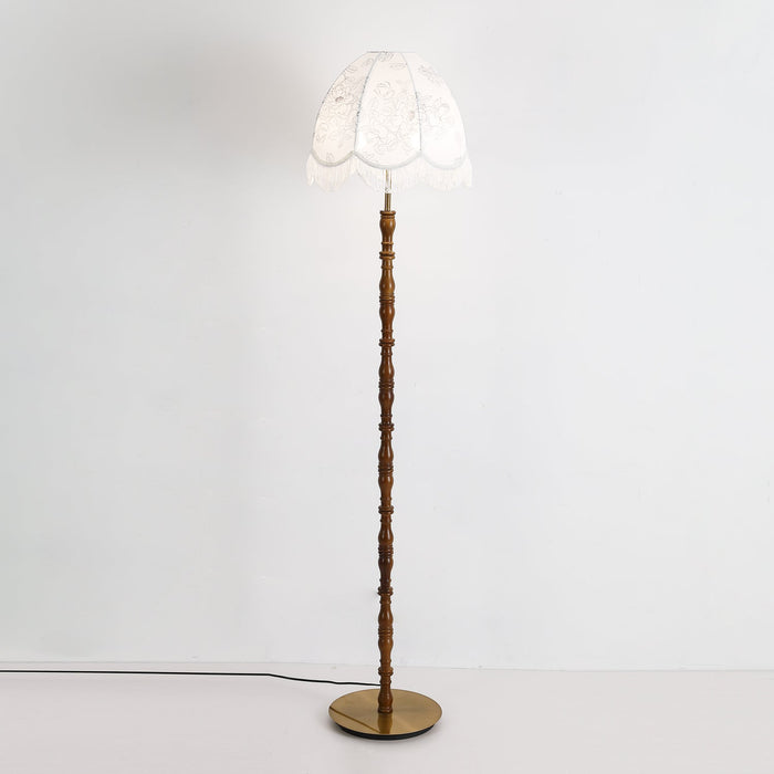 Printed Tassel Floor Lamp.