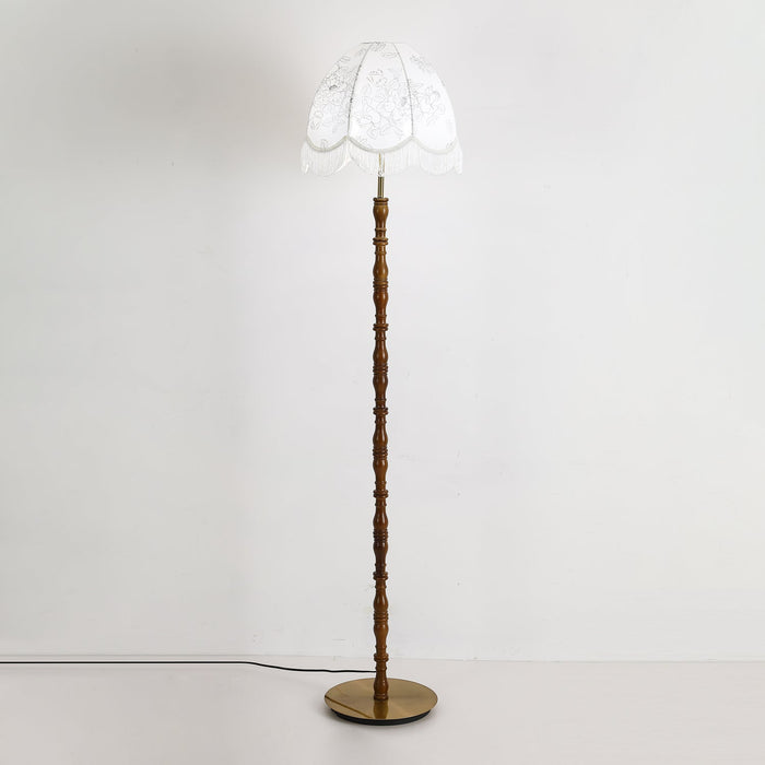 Printed Tassel Floor Lamp.