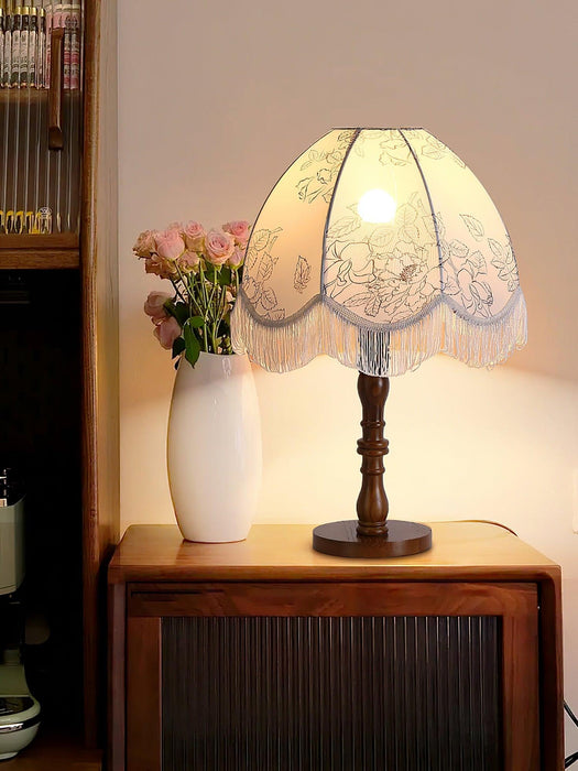 Printed Tassel Table Lamp-DWHOME