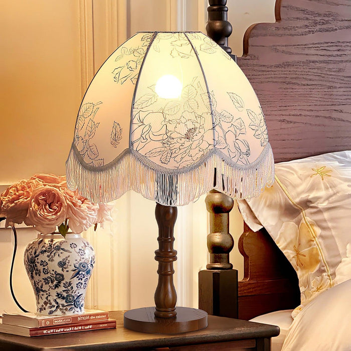 Printed Tassel Table Lamp-DWHOME