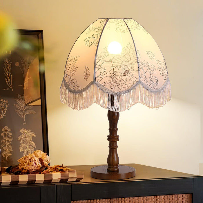 Printed Tassel Table Lamp-DWHOME
