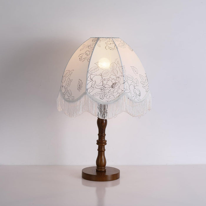 Printed Tassel Table Lamp-DWHOME