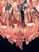 Prism Murano Pink Glass Chandelier-DWHOME