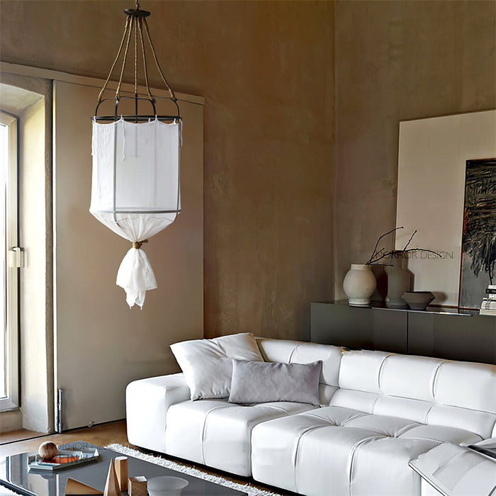 Provence Linen Pendant Light.