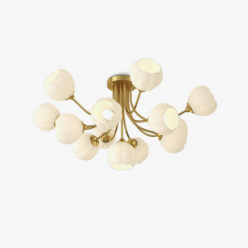 Pumpkin Brass Ceiling Lamp.