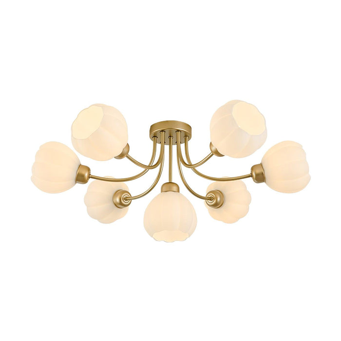 Pumpkin Brass Ceiling Lamp.