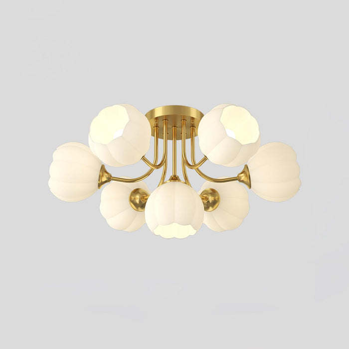 Pumpkin Brass Ceiling Lamp.