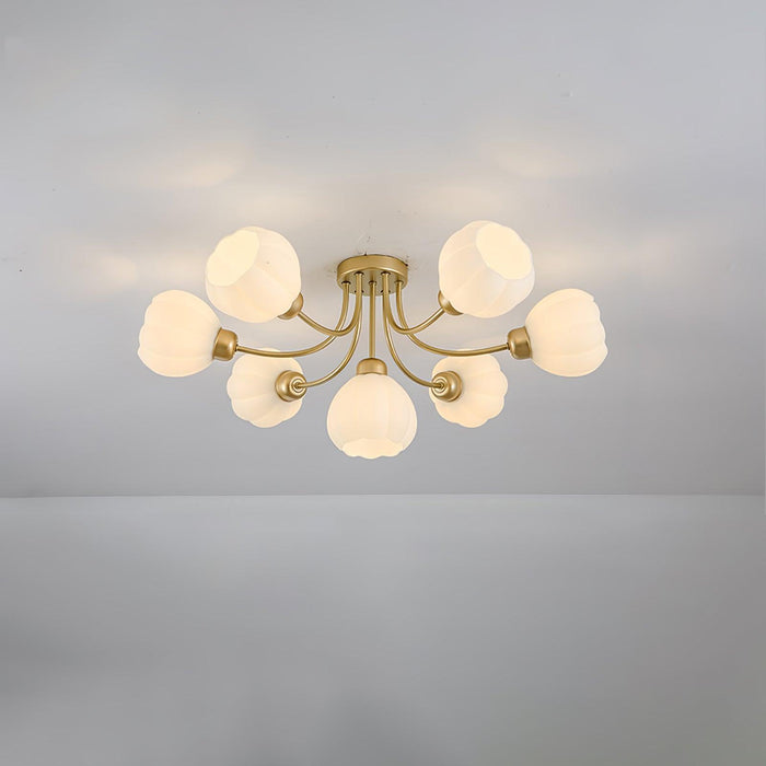 Pumpkin Brass Ceiling Lamp - DWHOME