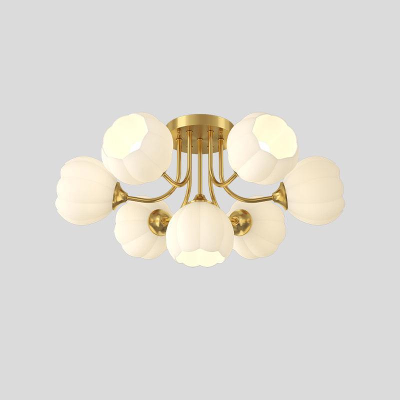 Pumpkin Brass Ceiling Lamp-DWHOME