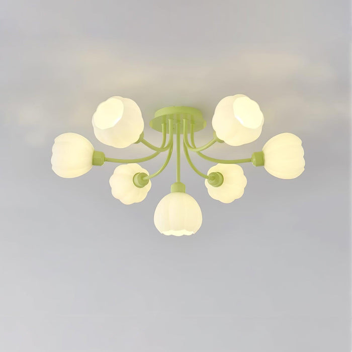 Pumpkin Matcha Ceiling Lamp.