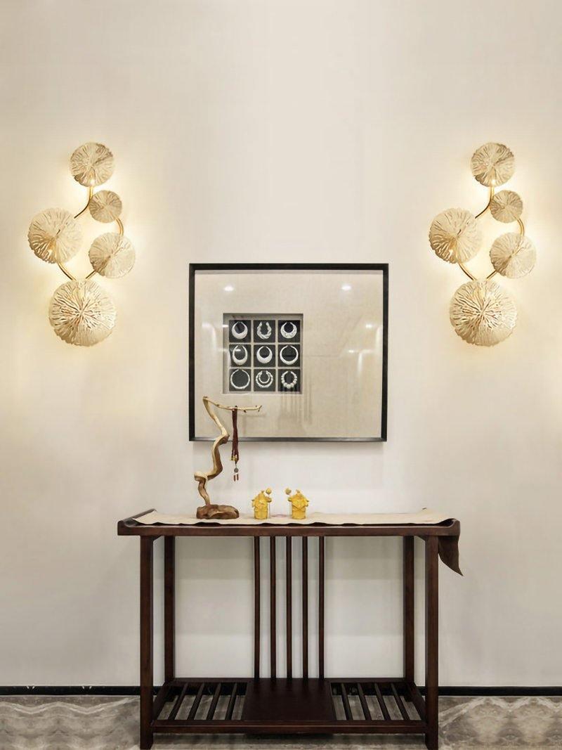 Lotus Leaf Wall Sconce-DWHOME