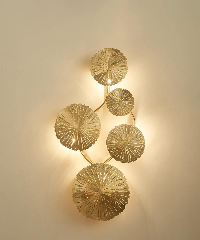 Lotus Leaf Wall Sconce-DWHOME