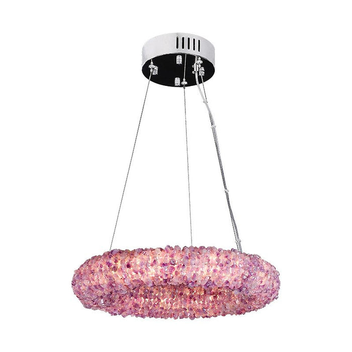 Purple Primary Crystal Round Chandelier 20.5" 28.3" 36.2" 44"-DWHOME