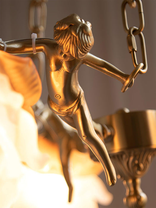 Putti Statuettes Brass Suspension-DWHOME