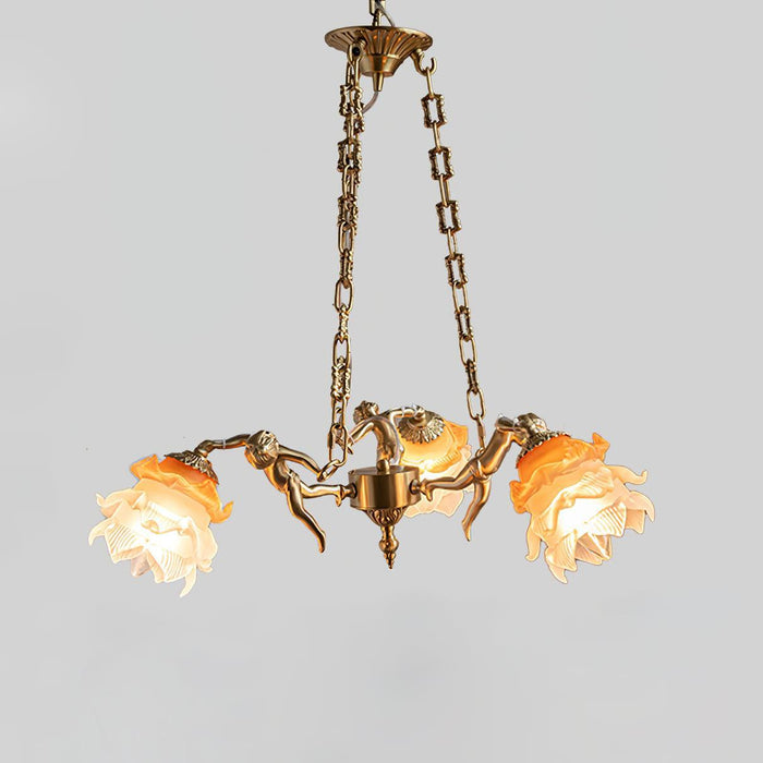 Putti Statuettes Brass Suspension-DWHOME