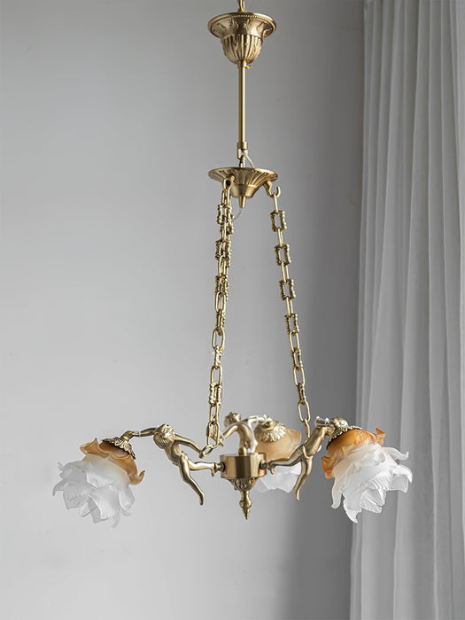 Putti Statuettes Brass Suspension-DWHOME